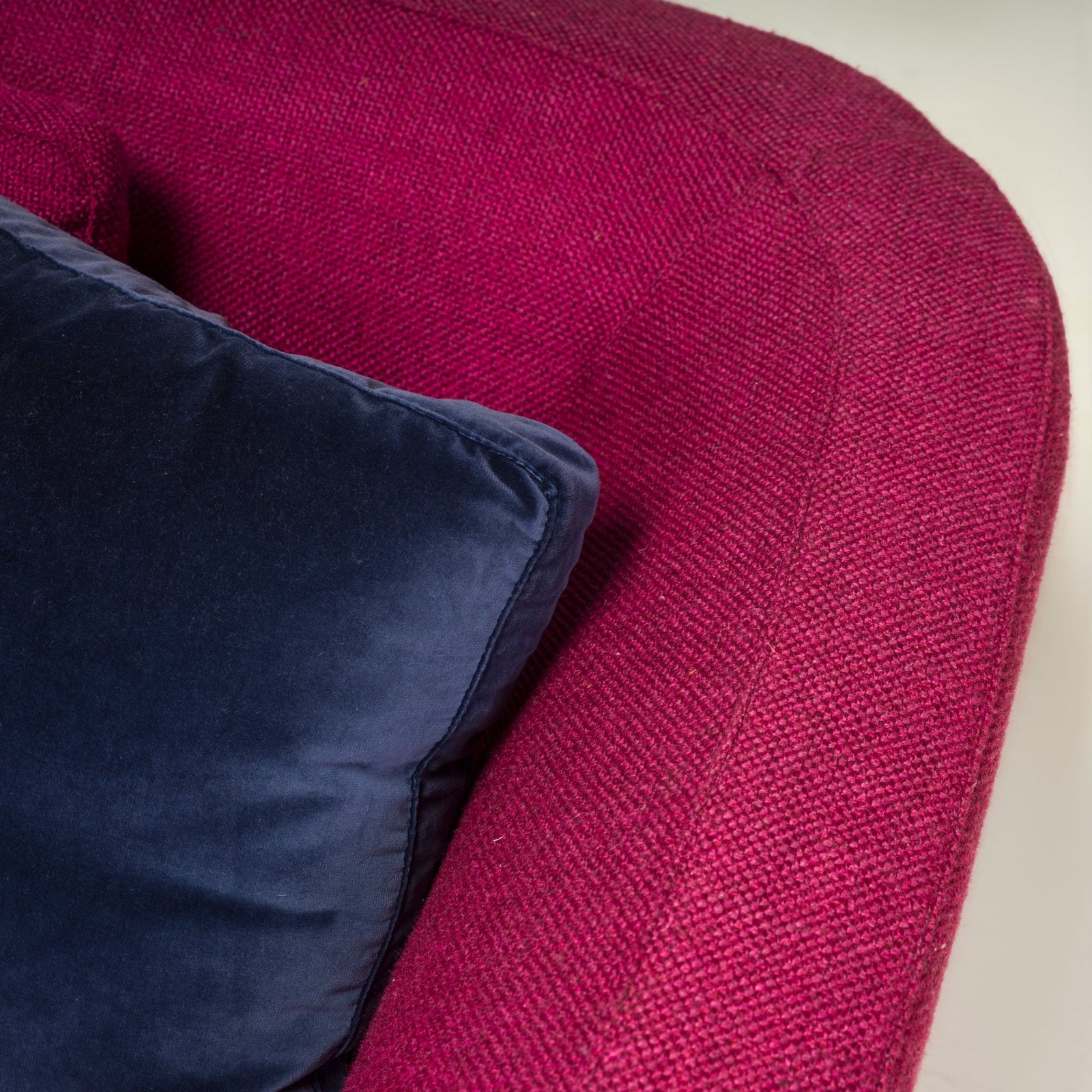 Minotti by Rodolfo Dordoni Purple Fabric Seymour Low 02 Semi Round Sofa - REHAUS - Minotti