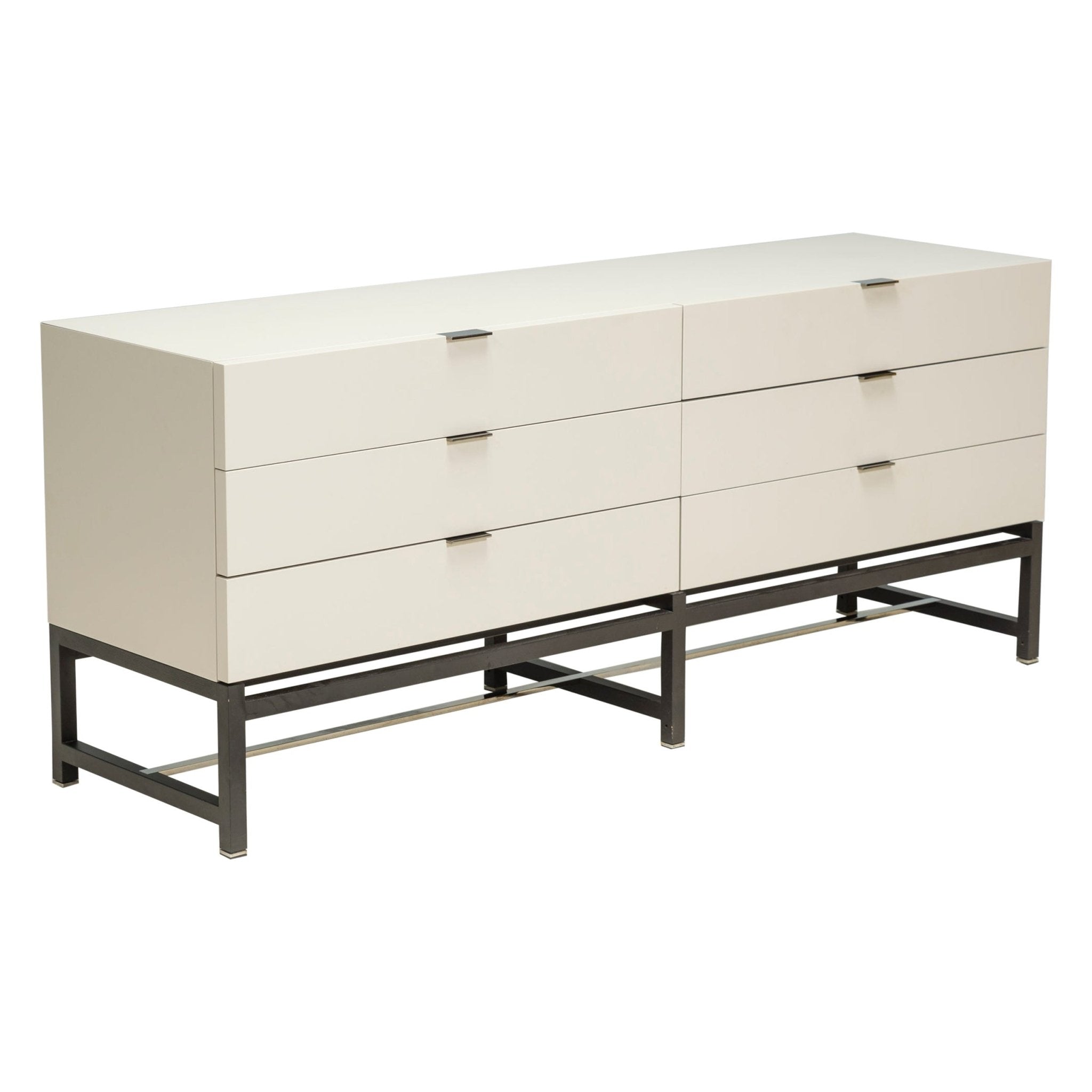 Minotti by Rodolfo Dordoni White Lacquer Harvey Chest of Drawers - REHAUS - Rodolfo Dordoni
