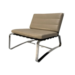 Minotti Delaunay Armchair - In Pale - Brown Pelle Leather @ REHAUS