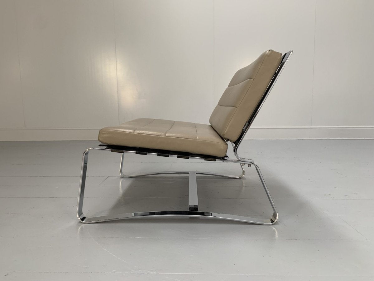 Minotti Delaunay Armchair - In Pale - Brown Pelle Leather @ REHAUS