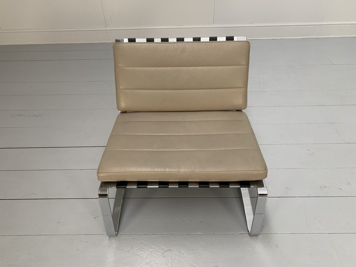 Minotti Delaunay Armchair - In Pale - Brown Pelle Leather @ REHAUS