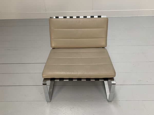 Minotti Delaunay Armchair - In Pale - Brown Pelle Leather @ REHAUS