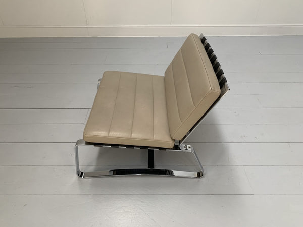 Minotti Delaunay Armchair in Pale - Brown Pelle Leather, Set of Two @ REHAUS