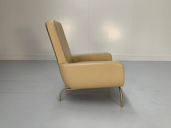 Minotti Dubuffet Armchair - In Taupe Pelle Leather, Set of Two @ REHAUS