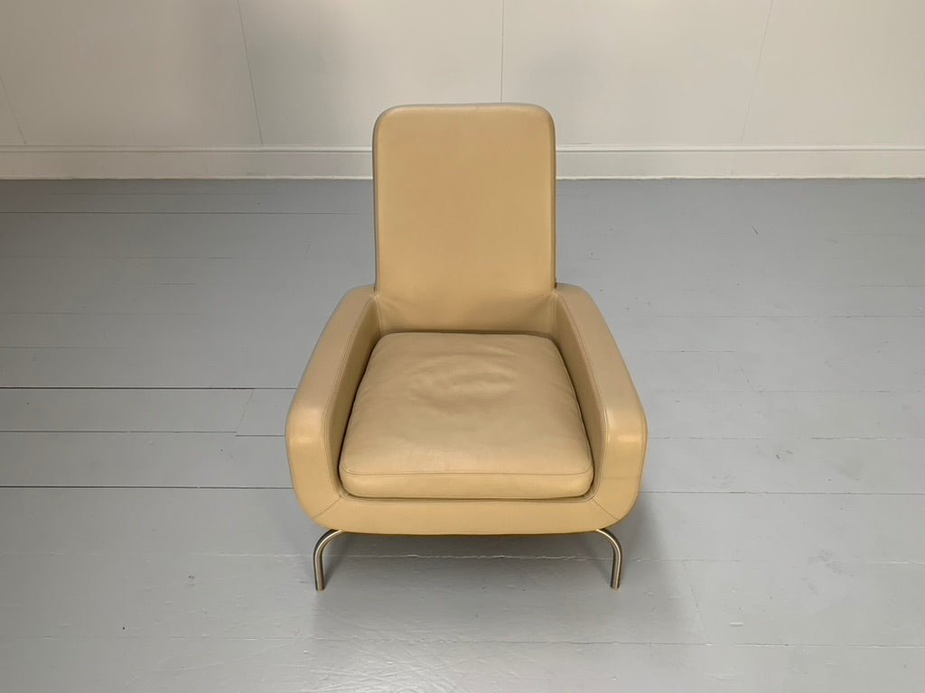 Minotti Dubuffet Armchair - In Taupe Pelle Leather, Set of Two @ REHAUS