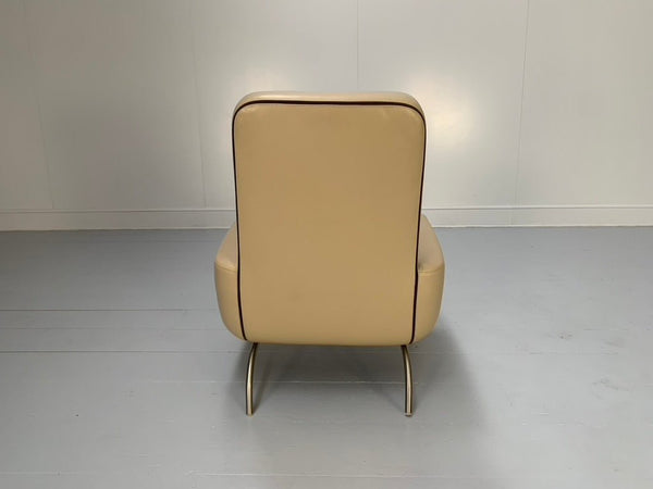 Minotti Dubuffet Armchair - In Taupe Pelle Leather, Set of Two @ REHAUS