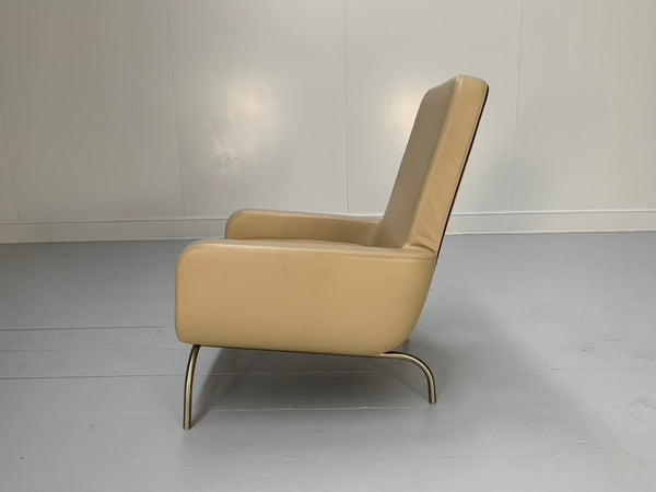 Minotti Dubuffet Armchair - In Taupe Pelle Leather, Set of Two @ REHAUS
