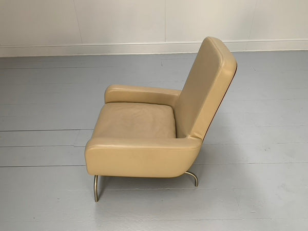 Minotti Dubuffet Armchair - In Taupe Pelle Leather, Set of Two @ REHAUS