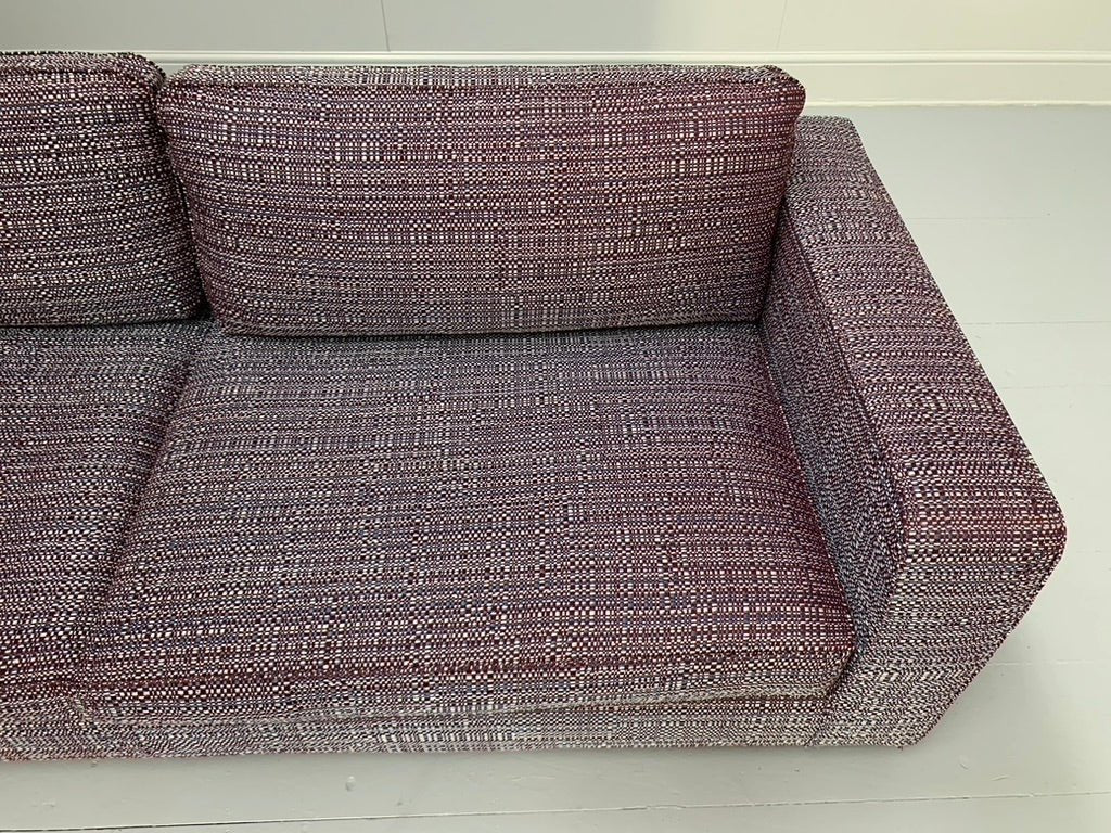 Minotti Freeman 4 - Seat L - Shape Sofa - In Dedar Tweed Fabric @ REHAUS
