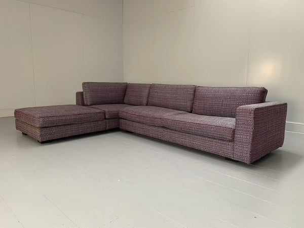 Minotti Freeman 4 - Seat L - Shape Sofa - In Dedar Tweed Fabric @ REHAUS