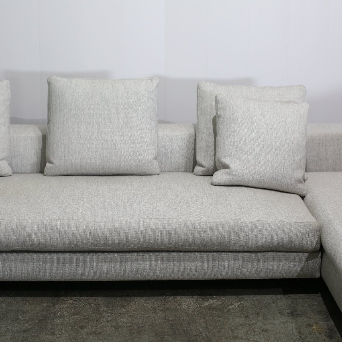 Minotti Light Grey Sectional Sofa @ REHAUS