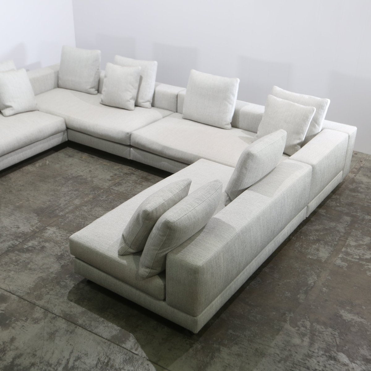 Minotti Light Grey Sectional Sofa @ REHAUS
