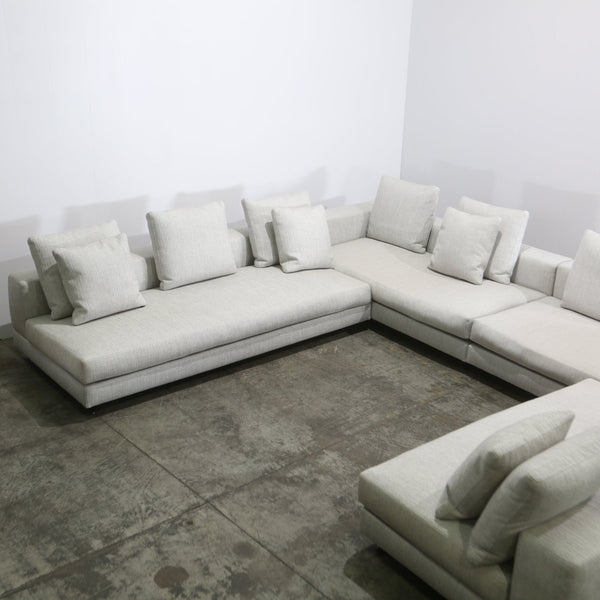 Minotti Light Grey Sectional Sofa @ REHAUS