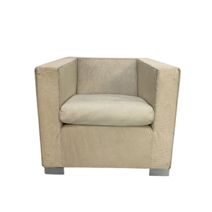 Minotti Suitcase Club Armchair - In Pony Skin & Pelle Leather @ REHAUS
