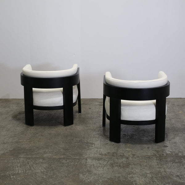 Minotti Warhol Blac Lac Armchairs, Set of Two @ REHAUS