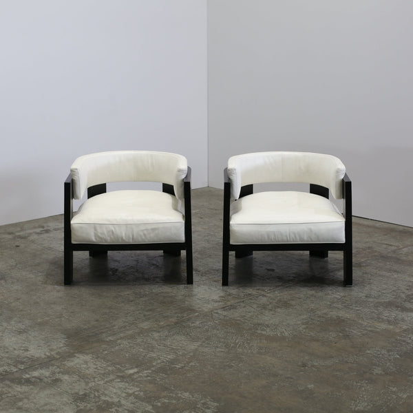 Minotti Warhol Blac Lac Armchairs, Set of Two @ REHAUS