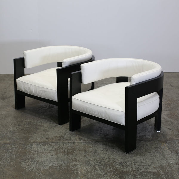 Minotti Warhol Blac Lac Armchairs, Set of Two @ REHAUS