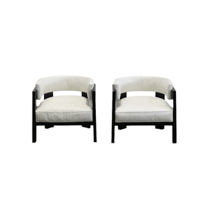 Minotti Warhol Blac Lac Armchairs, Set of Two @ REHAUS