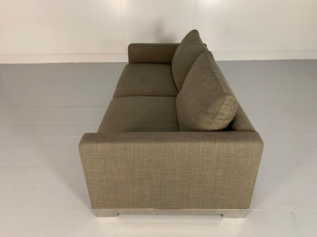 Molteni & C Reversi 2 - Seat Sofa - In Woven Linen @ REHAUS