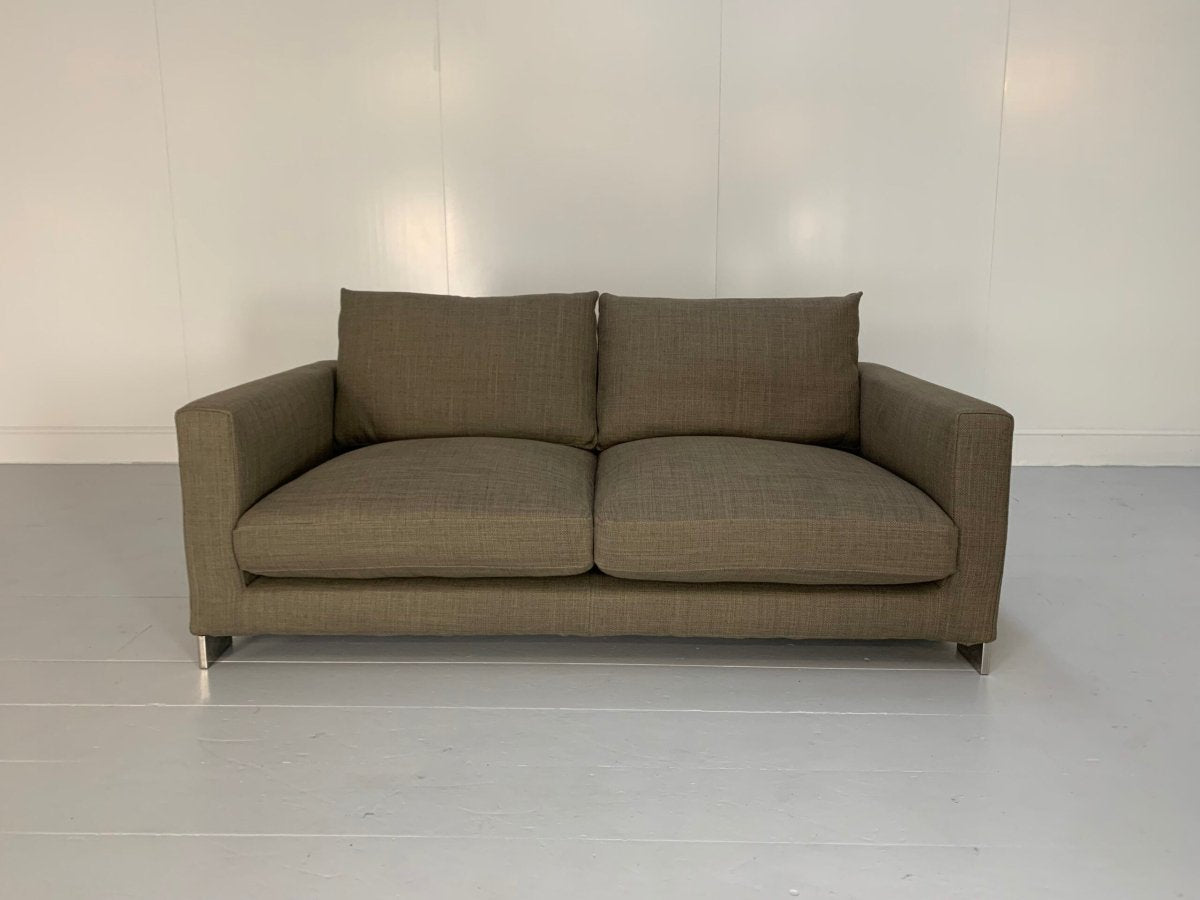 Molteni & C Reversi 2 - Seat Sofa - In Woven Linen @ REHAUS