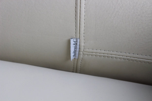 Molteni & C Still SDC250 Large Curved Sofa - In Ivory Leather @ REHAUS