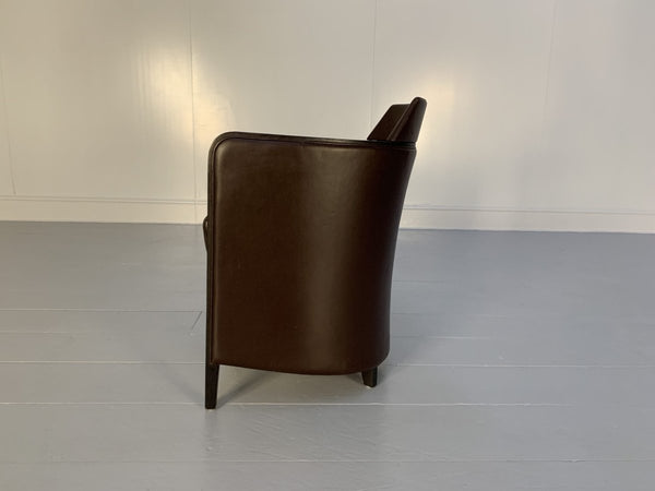 Moroso Miss Armchair - In Dark Brown Leather @ REHAUS