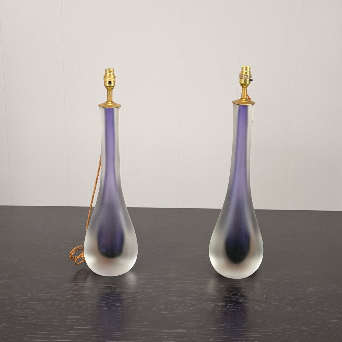 Murano Glass Tear Drop Form Table Lamps, Set of Two @ REHAUS