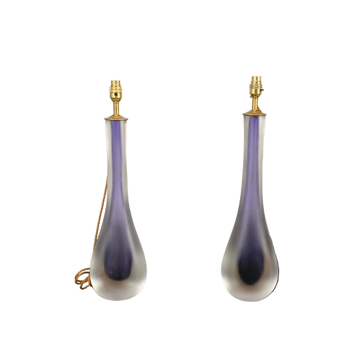 Murano Glass Tear Drop Form Table Lamps, Set of Two @ REHAUS
