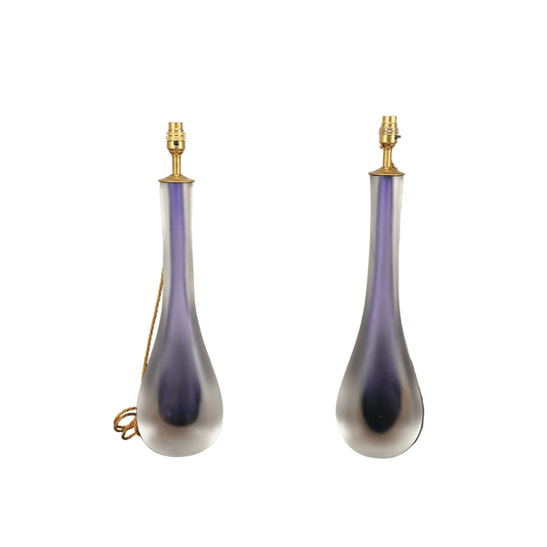 Murano Glass Tear Drop Form Table Lamps, Set of Two @ REHAUS