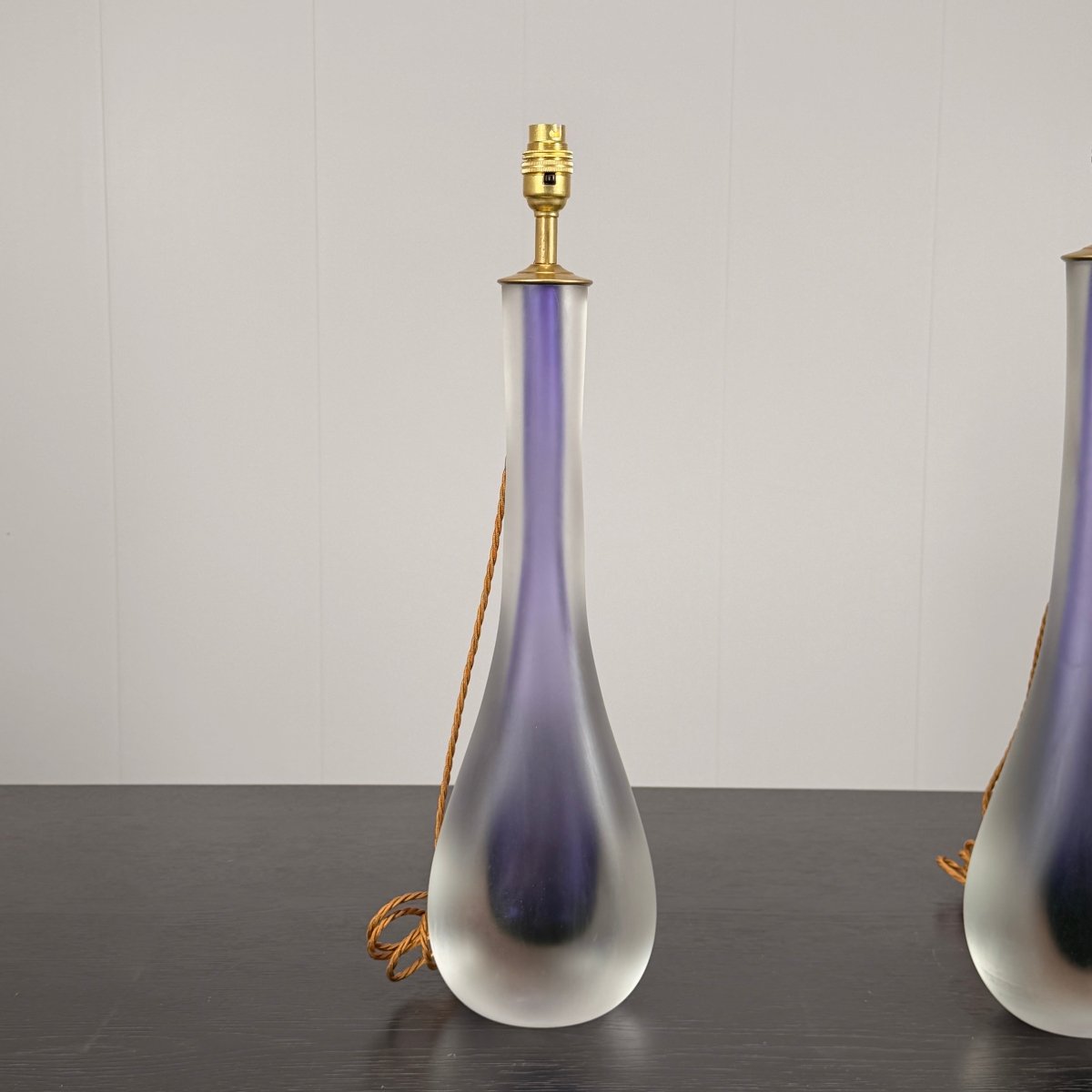 Murano Glass Tear Drop Form Table Lamps, Set of Two @ REHAUS
