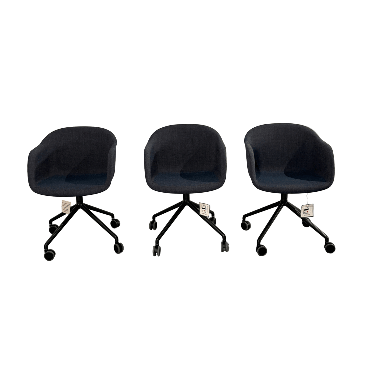 MUUTO Fibre Armchairs by Mika Tolvanen, Set of Three @ REHAUS