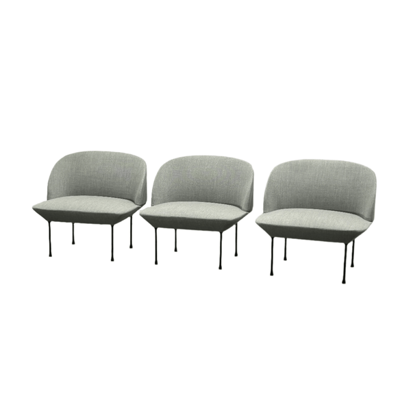 Muuto Grey Oslo Lounge Chair by Anderssen & Voll, Set of Three @ REHAUS