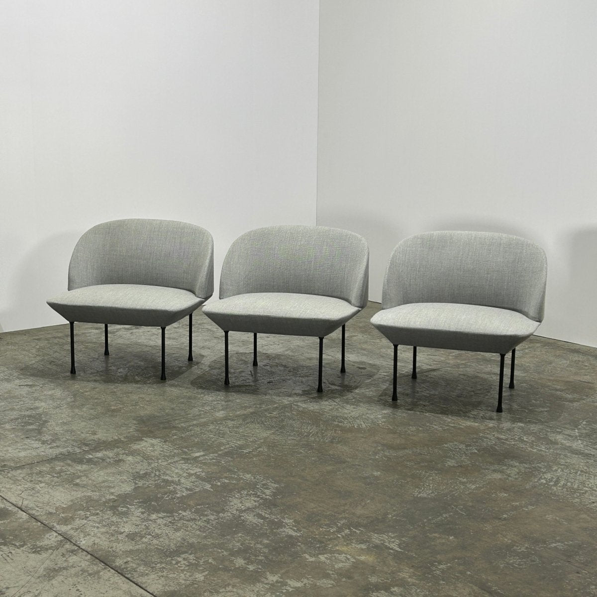 Muuto Grey Oslo Lounge Chair by Anderssen & Voll, Set of Three @ REHAUS