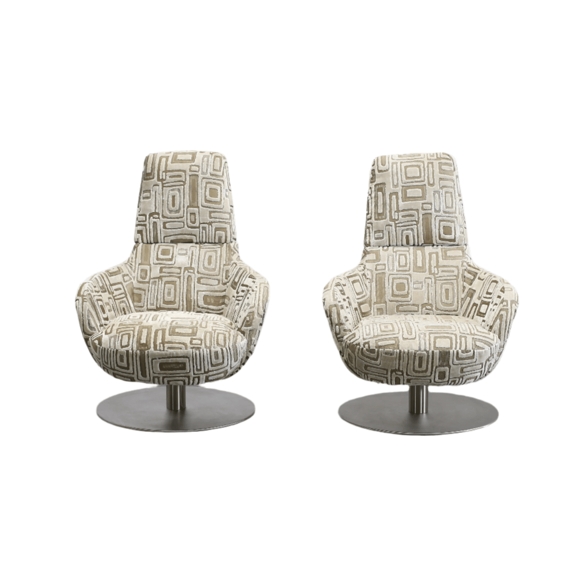 Natuzzi Bond Armchairs, Set of Two @ REHAUS