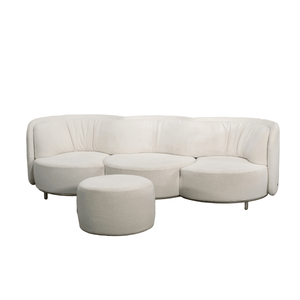 Natuzzi Four Seater Wave Sofa & Footstool by Nika Zupanc @ REHAUS