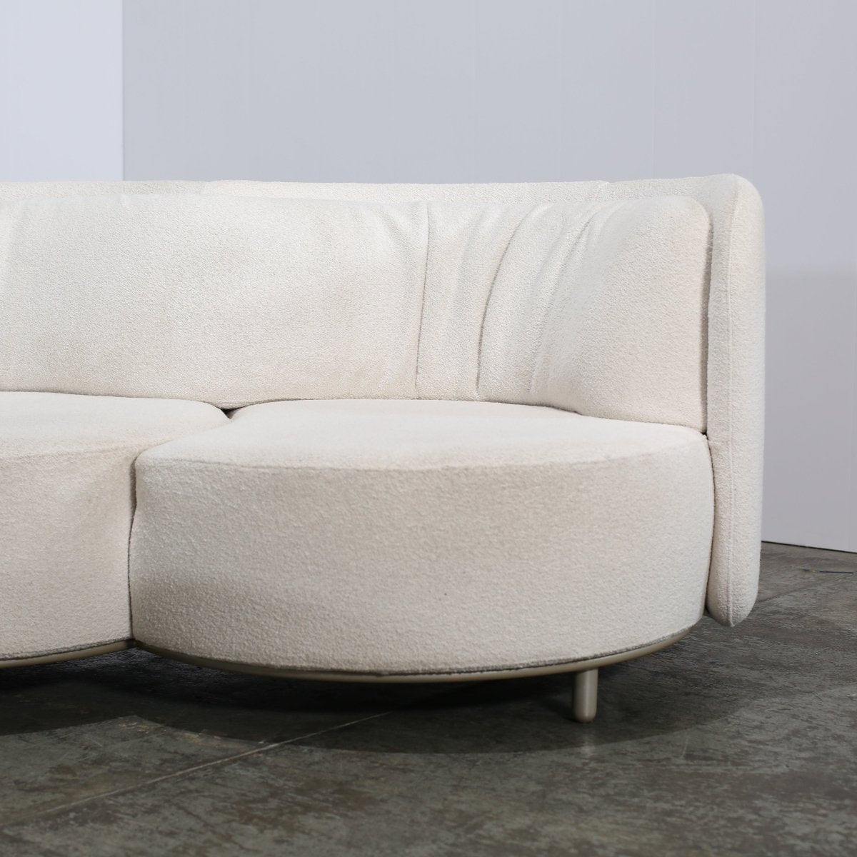 Natuzzi Four Seater Wave Sofa & Footstool by Nika Zupanc @ REHAUS