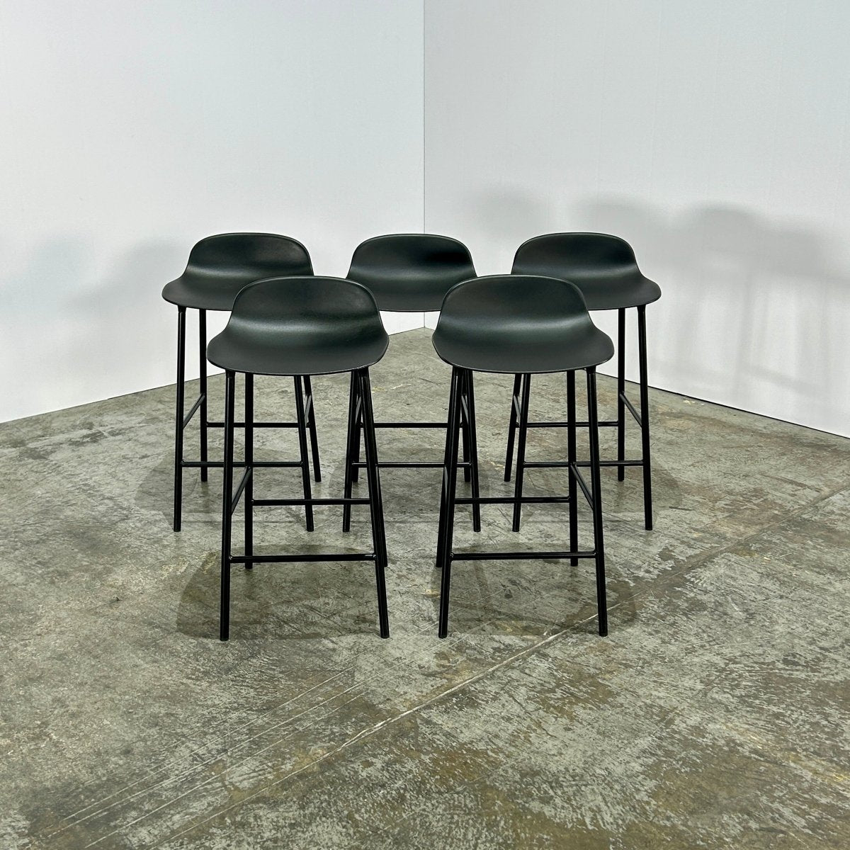 Normann Copenhagen Form Barstools by Simon Legald, Set of Five @ REHAUS