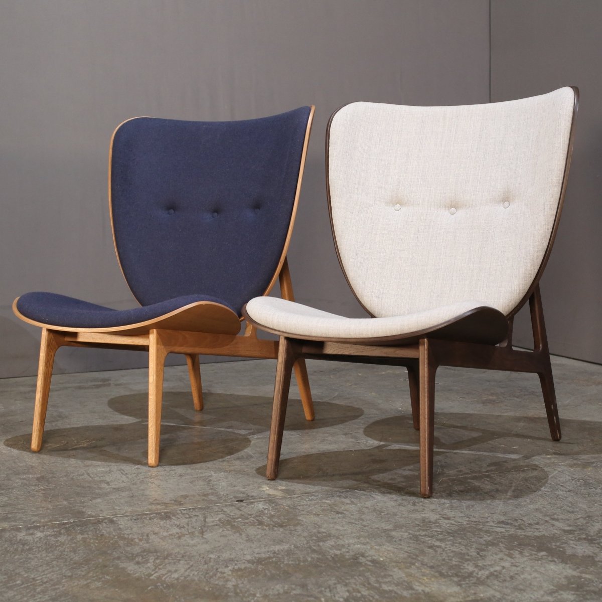 NORR11 Elephant Lounge Blue Chair by Kristian Sofus Hansen and Tommy Hyldahl @ REHAUS