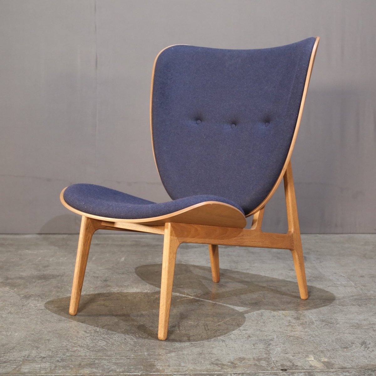 NORR11 Elephant Lounge Blue Chair by Kristian Sofus Hansen and Tommy Hyldahl @ REHAUS
