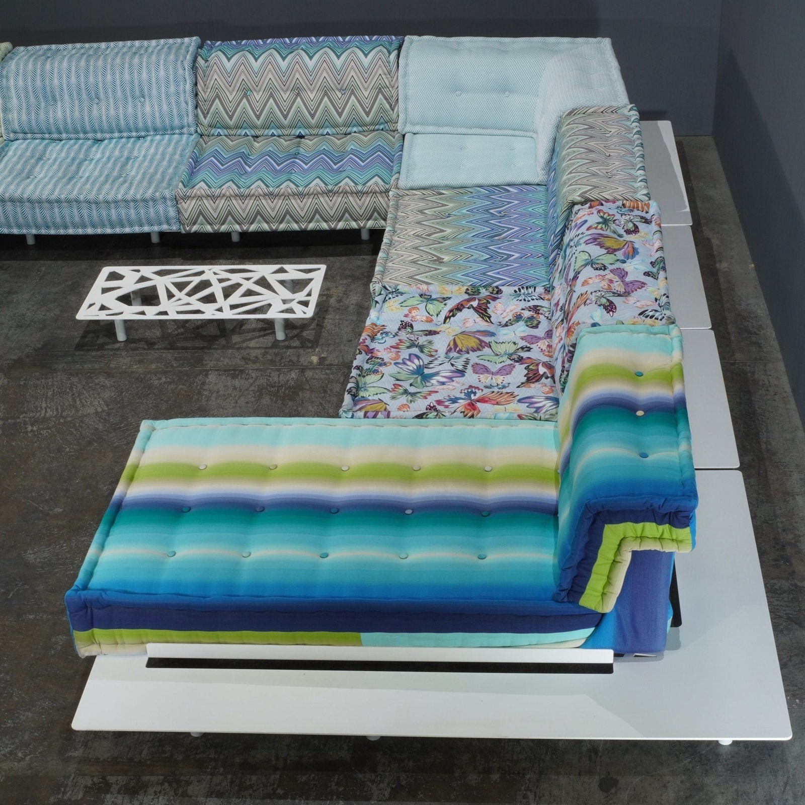 Outdoor Mah Jong Sectional Sofa Upholstered in Missoni by Roche Bobois, Set of 7 @ REHAUS