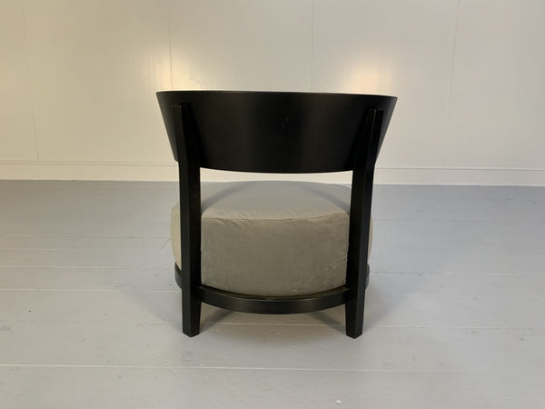 Pair of Flexform Thomas Armchairs - In Grey Velvet @ REHAUS