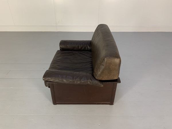 Pair of Matteo Grassi TM Armchairs - In Vintage Brown Leather @ REHAUS