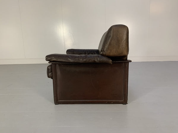 Pair of Matteo Grassi TM Armchairs - In Vintage Brown Leather @ REHAUS