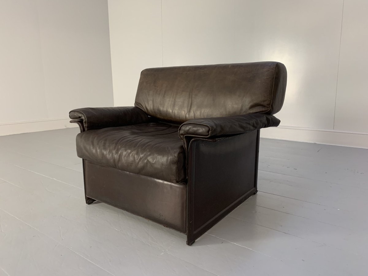 Pair of Matteo Grassi TM Armchairs - In Vintage Brown Leather @ REHAUS