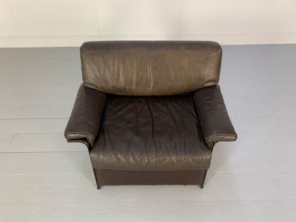 Pair of Matteo Grassi TM Armchairs - In Vintage Brown Leather @ REHAUS