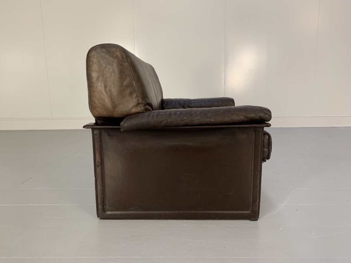 Pair of Matteo Grassi TM Armchairs - In Vintage Brown Leather @ REHAUS