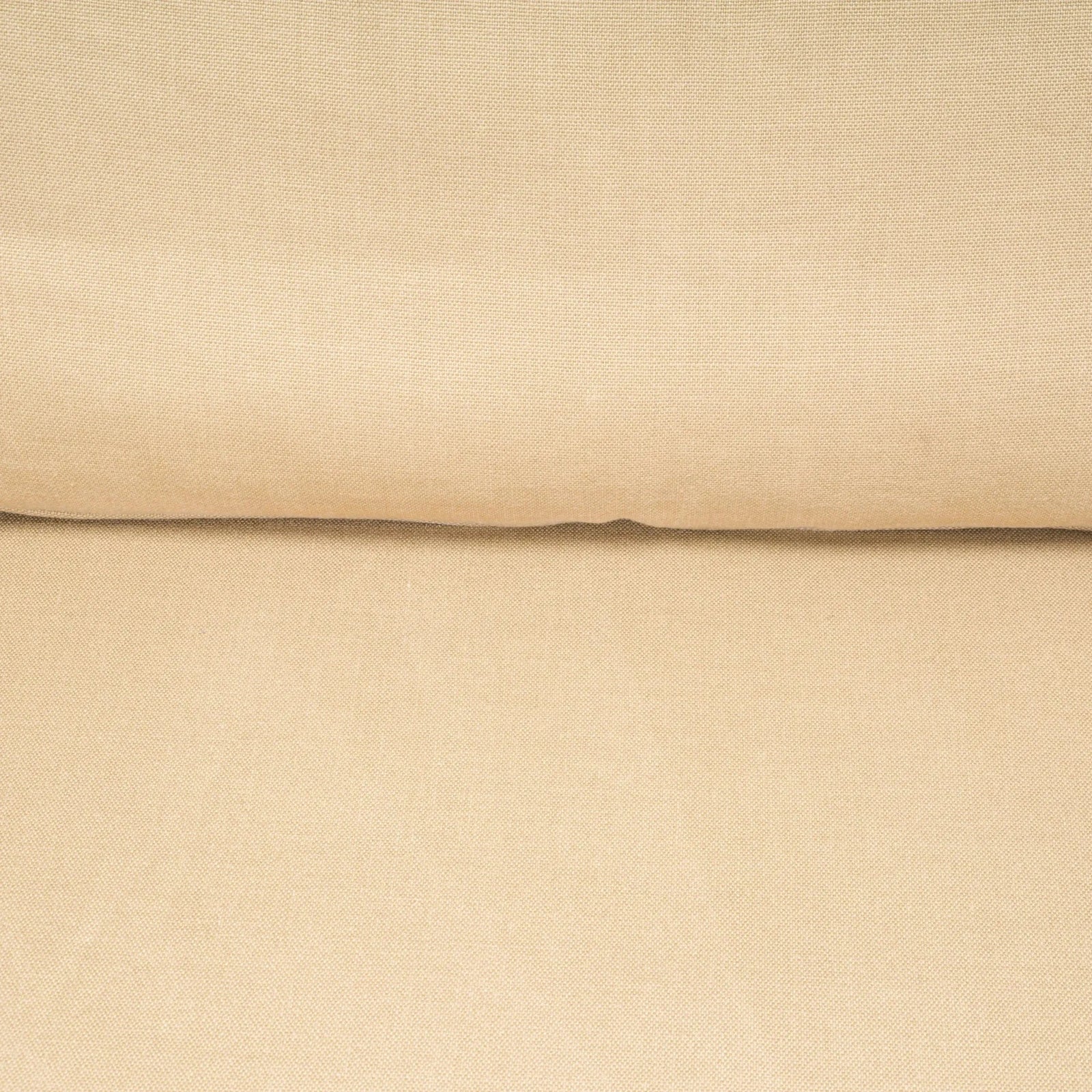 Philippe Hurel Brown Leather & Fabric Loveseat Sofa - REHAUS - Philippe Hurel