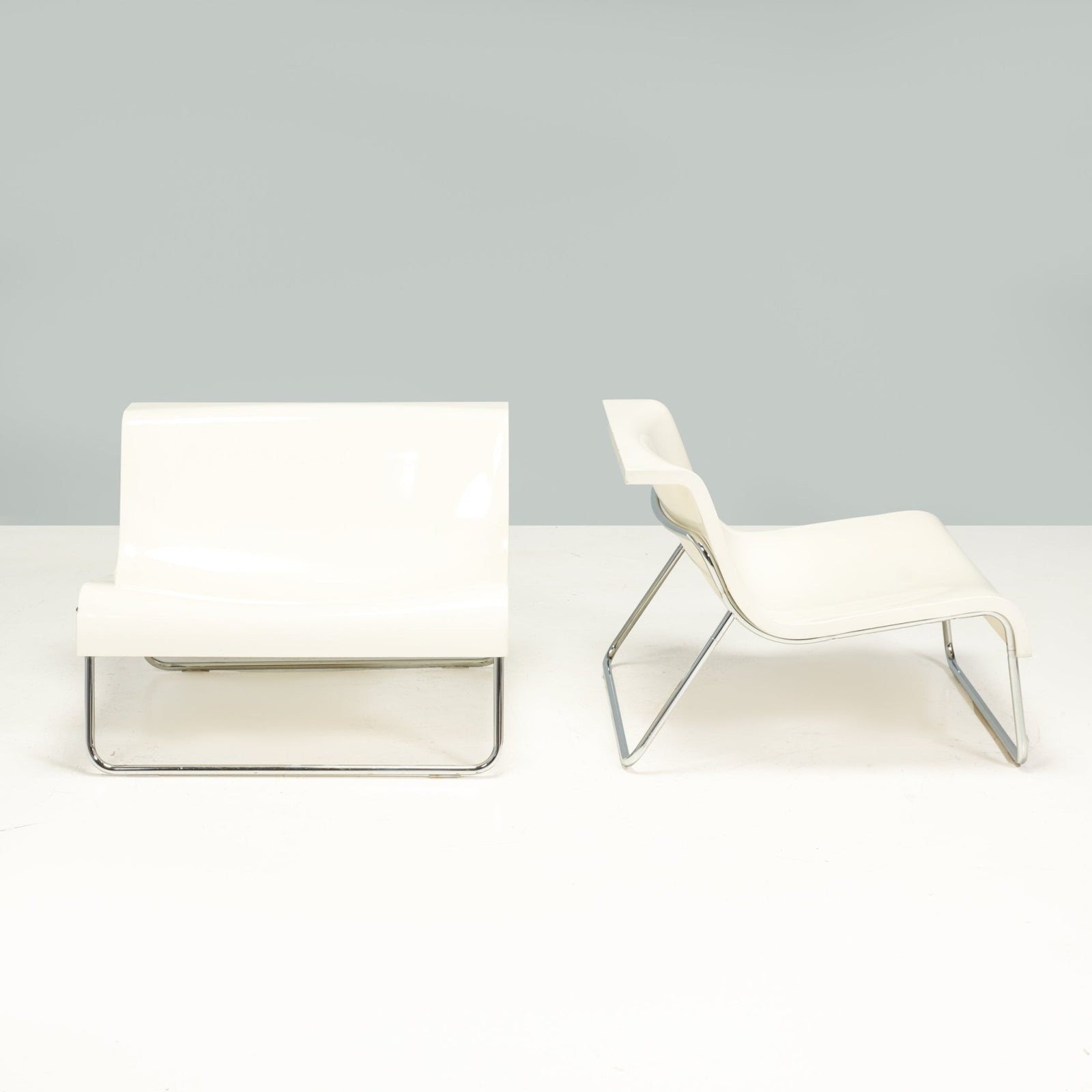 Piero Lissoni for Kartell White Form Armchairs, Set of 2 - REHAUS - Piero Lissoni