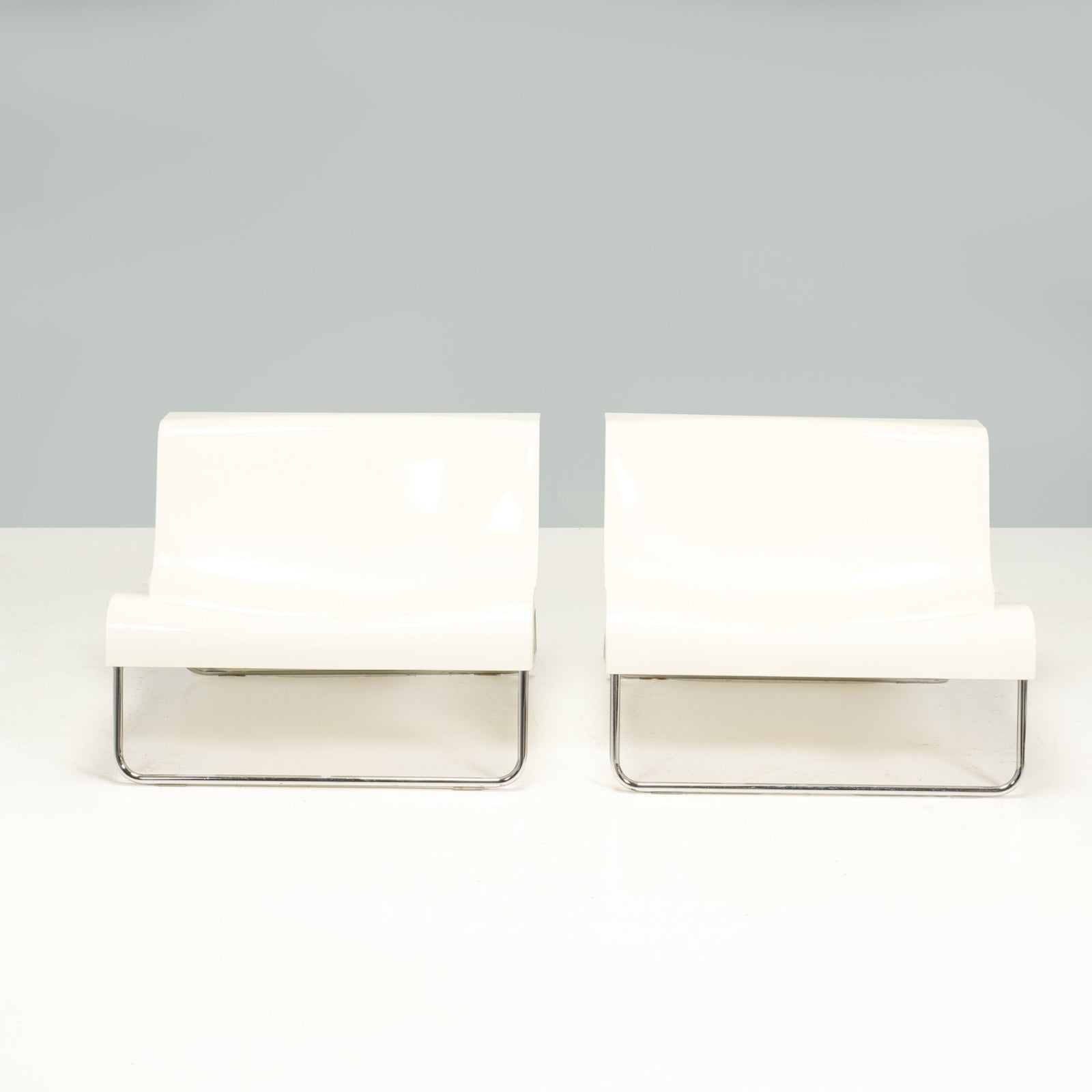 Piero Lissoni for Kartell White Form Armchairs, Set of 2 - REHAUS - Piero Lissoni