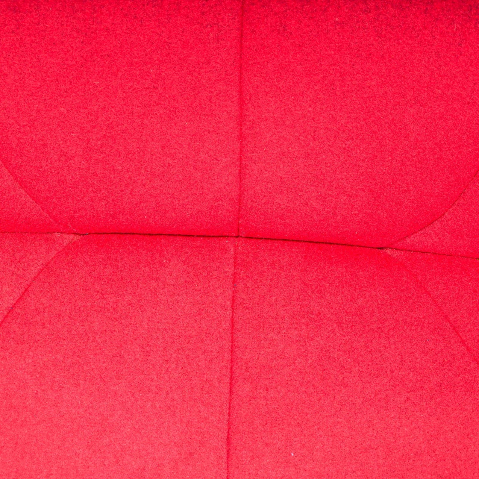 Pierre Paulin for Ligne Roset Red Fabric 2 Seater Pumpkin Loveseat Sofa - REHAUS - Pierre Paulin